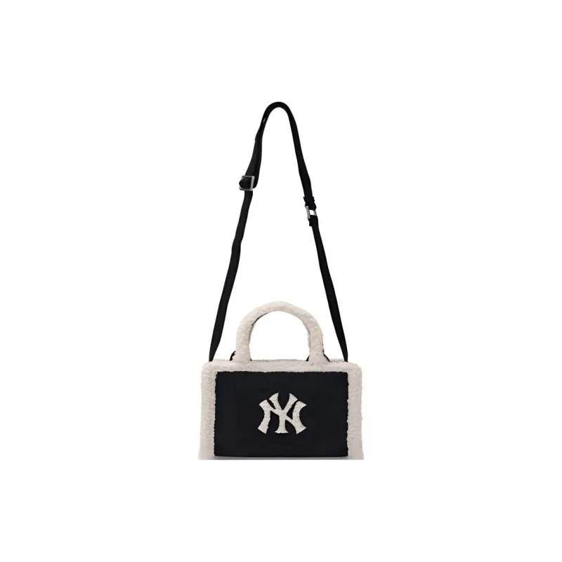 MLB Polyester Tote Bag Shopping Bag Shoulder Bag Crossbody Bag Handbag Small Size Women's Black-1