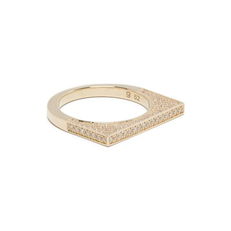 WOOD WOOD 9K Yellow Gold Sleek Ring-0