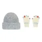 Gray Cap+Beige Glove