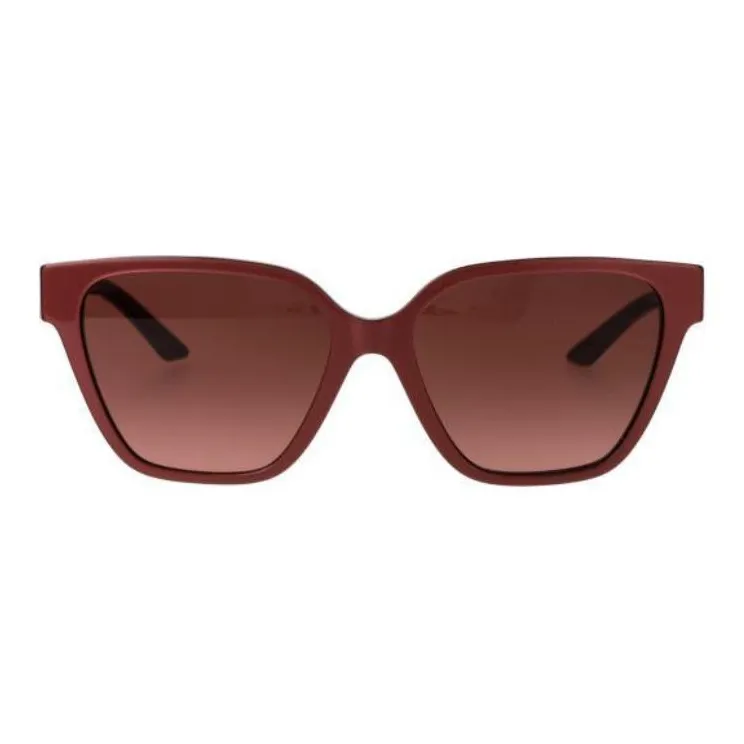 VERSACE Acetate Square Sunglasses Women's Red-2