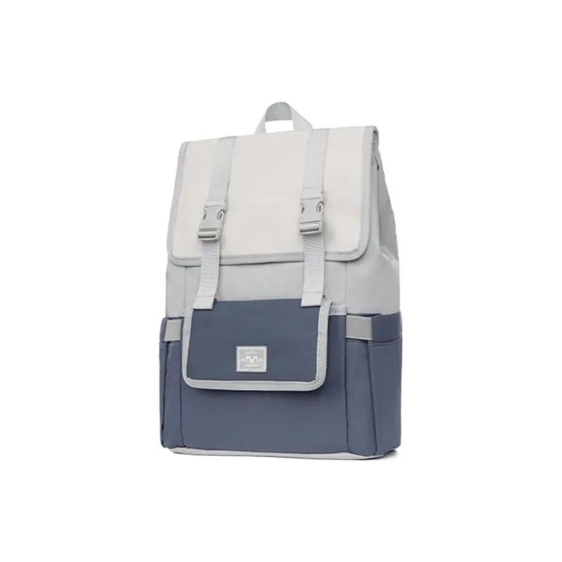 MR.ACE HOMME Fabric Lightweight Backpack Unique Design For College Students No Collisions Regular Unisex Smoke Blue-6