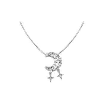 KAILEIFU S925 Silver Necklaces Women's