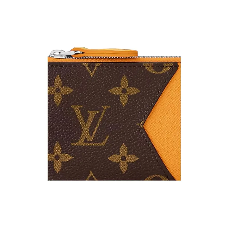 LOUIS VUITTON Romy Coated Canvas Coin Purse, Card Holder Men's Safran Yellow-3