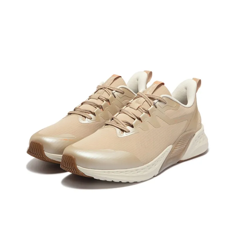 361° Volcano Rainproof Series Running Shoes Men Low Top Wheat Brown/Oat Milk-2