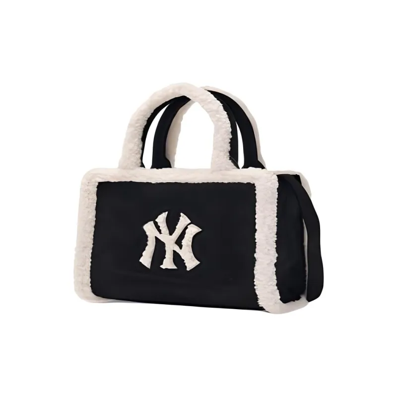 MLB Polyester Tote Bag Shopping Bag Shoulder Bag Crossbody Bag Handbag Small Size Women's Black-2