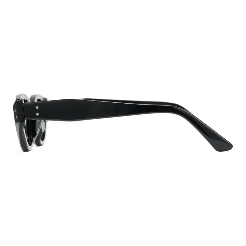 CYXUS Sunglasses Unisex White Black-2