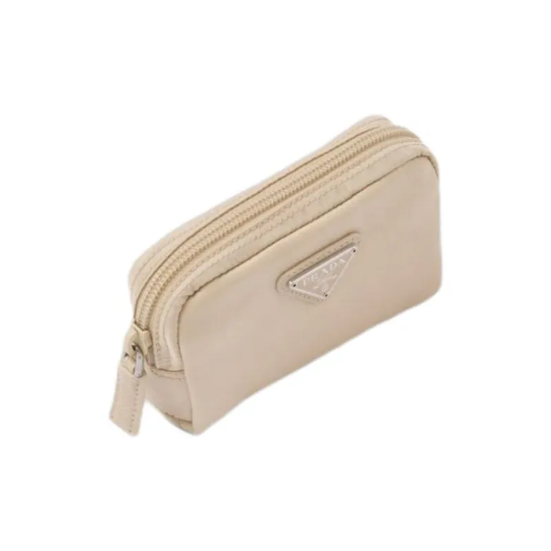 PRADA Fabric Clutch Regular Women's Desert Beige-1