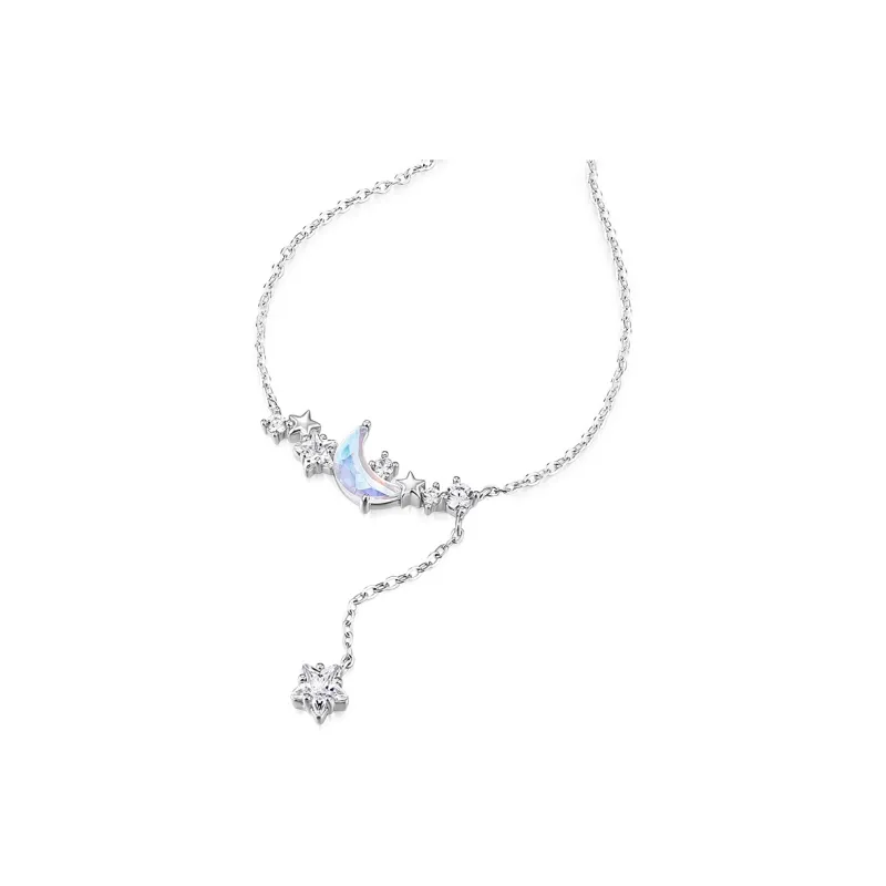 KADER Dreamy Heart Moon Series 925 Sterling Silver Necklaces Women's-3