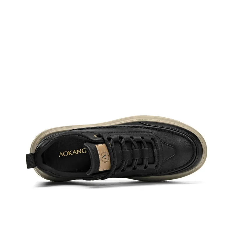 AOKANG Air Force One Series Skateboard Shoes Men Low Top Black, Yellow Brown-2
