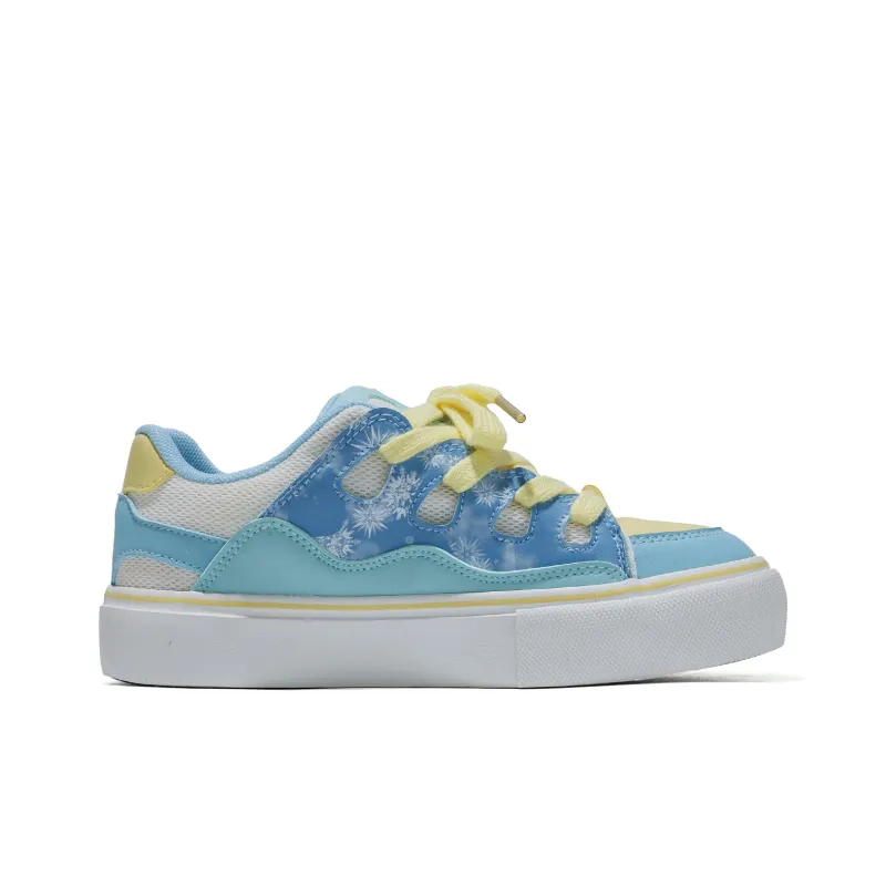 B10CROWN Wear resistant Lightweight Breathable And Non slip. Low Top Skateboard Shoes Women's Glacier Blue-1