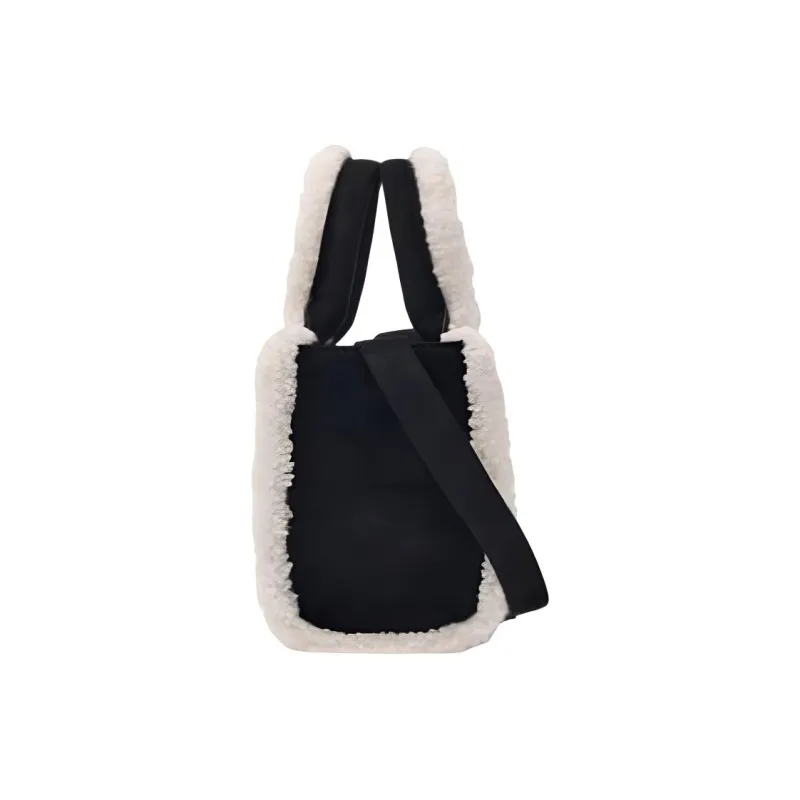 MLB Polyester Tote Bag Shopping Bag Shoulder Bag Crossbody Bag Handbag Small Size Women's Black-3