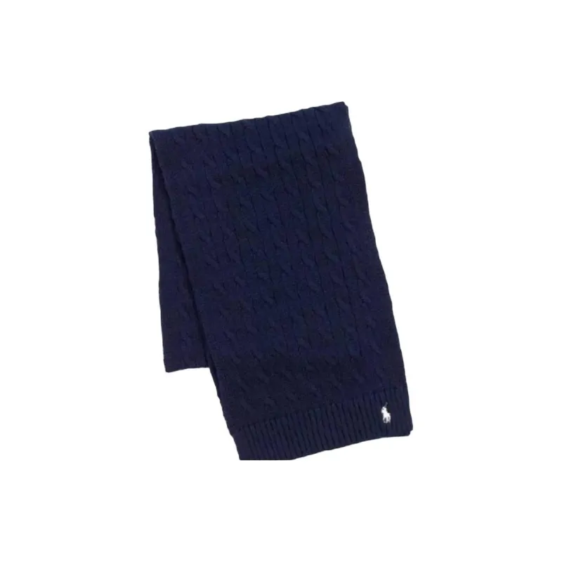 Polo Ralph Lauren Cotton Knit Scarves Men's Dark Blue-0