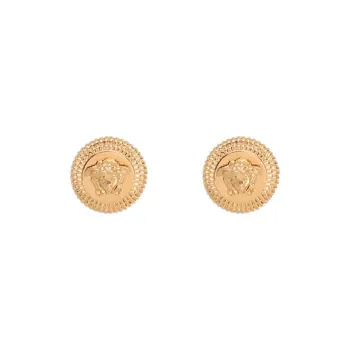 VERSACE POE Wool Earrings Men's Gold
