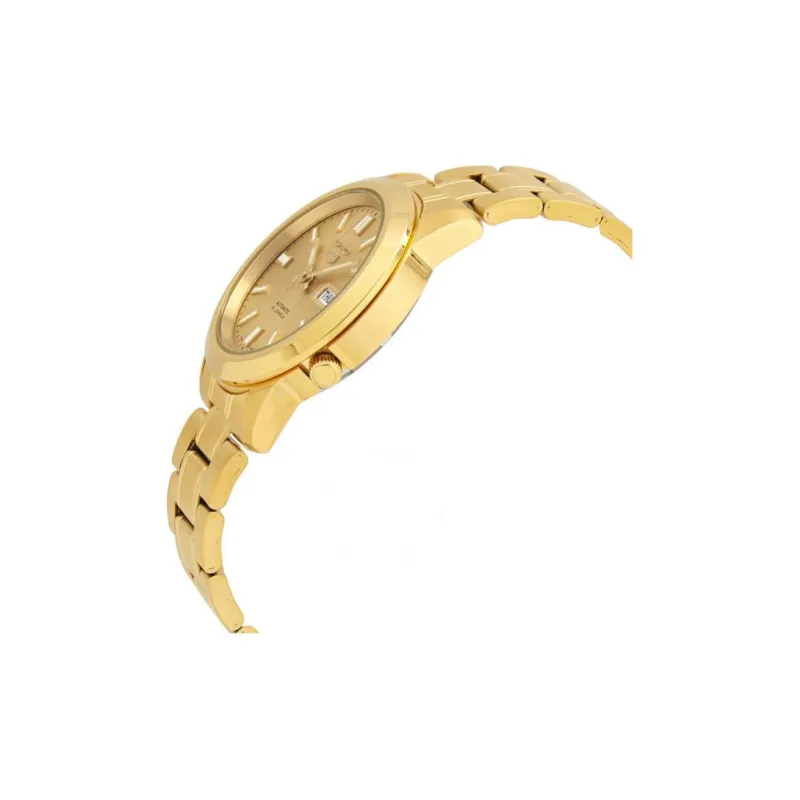 SEIKO Automatic Mechanical Movement Stainless Steel Strap Watch Men's Watches Gold Dial-2