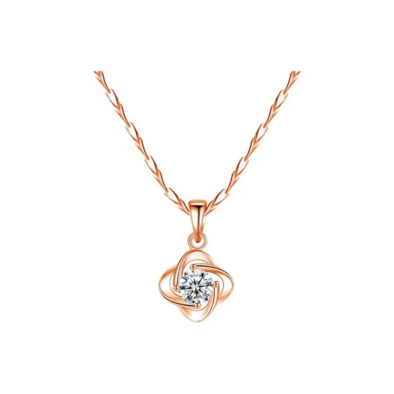 Danfu 925 Sterling Silver Necklaces Women's-1