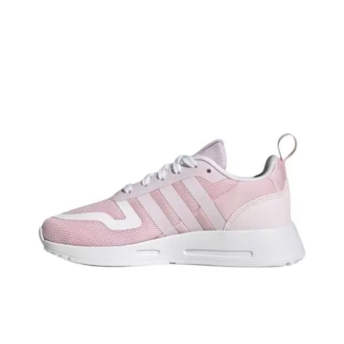 Adidas Originals Multi Anti Slip Wear Resistant Low Top Kids Lifestyle Shoes Pink Children Aged 3 7 Years Old