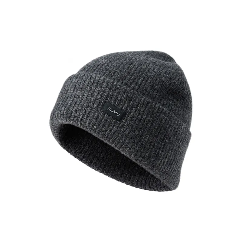 JIUMU Pure Cashmere Beanies Men's-1