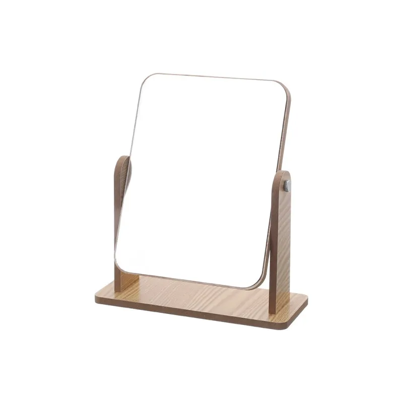 A Few More Cute Bedroom Wooden Portable Dormitory Desktop Portable Large Size Make Up Mirrors-0