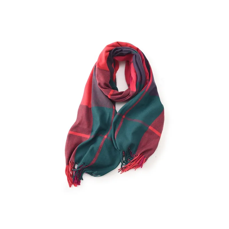 EEEENO Polyester Knit Scarves Unisex-4