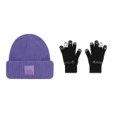Purple Hat+Black Glove