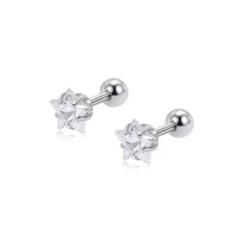 TRUE ME Titanium Steel Stud Earrings Women's