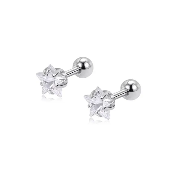 TRUE ME Titanium Steel Stud Earrings Women's-0