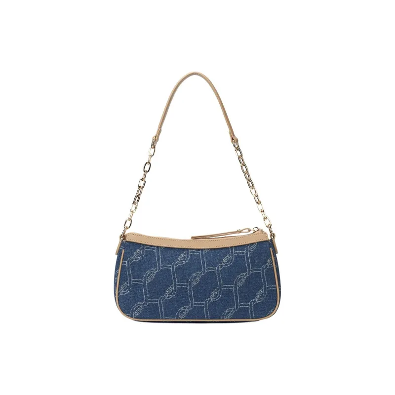 ROBERTA DI CAMERINO Denim Fabric Handbag Shoulder Bag Regular Women's Denim Blue-4