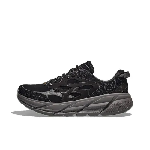 HOKA ONE ONE Clifton L Elite Terrain System Black Satellite Grey