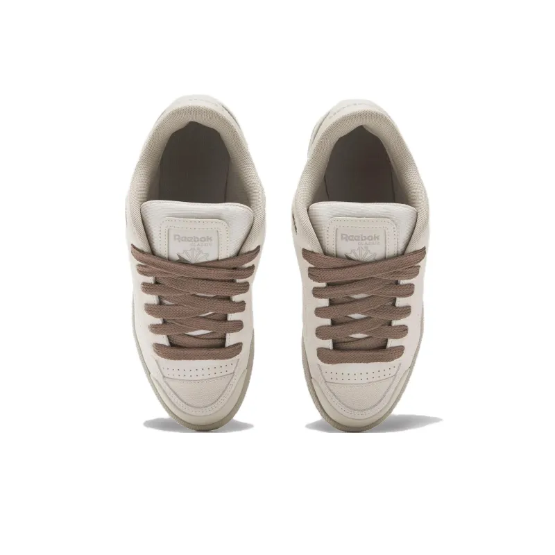 Reebok Club C Anti-Slip Wear-Resistant Low-Top Skateboard Shoes Women's Gray White-3