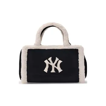 MLB Polyester Tote Bag Shopping Bag Shoulder Bag Crossbody Bag Handbag Small Size Women's Black