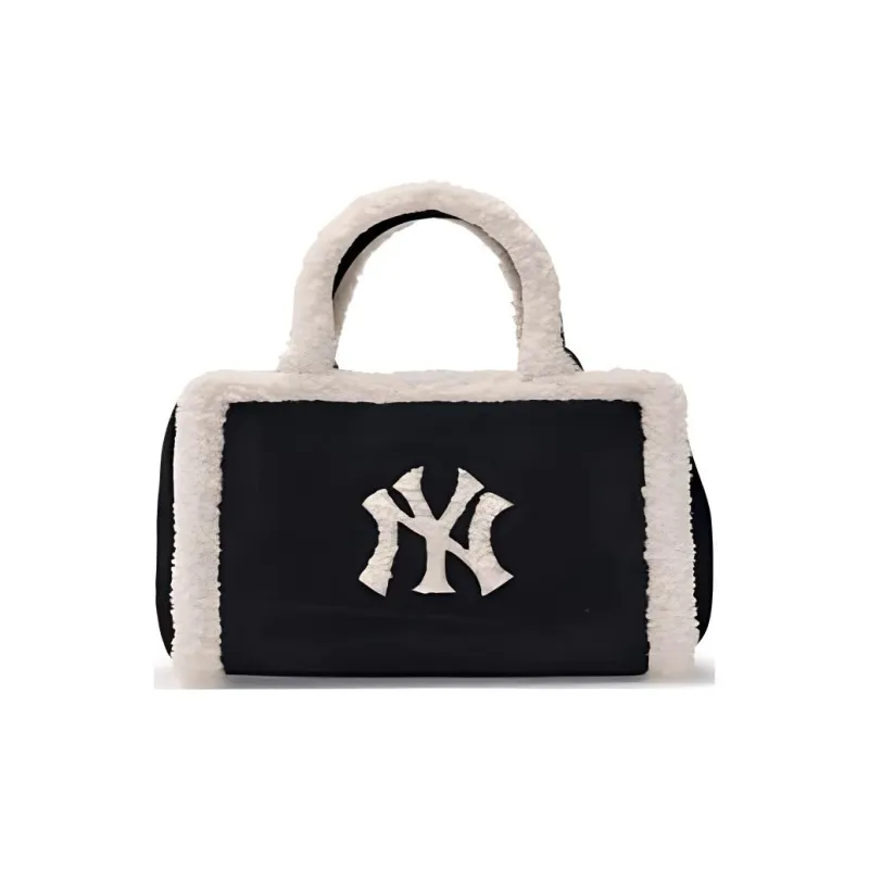 MLB Polyester Tote Bag Shopping Bag Shoulder Bag Crossbody Bag Handbag Small Size Women's Black-0
