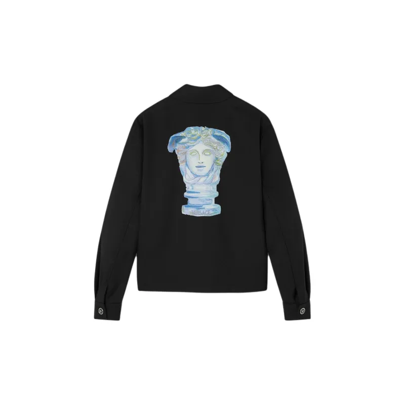 VERSACE Medusa Head Embroidered Zipped Jacket-1