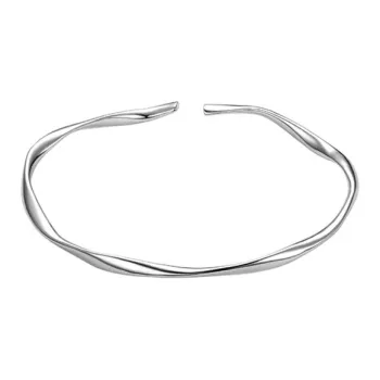 JESCAKOO 925 Sterling Silver Bangles Women's