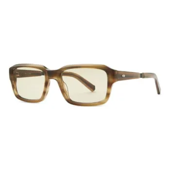 Mr. Leight Acetate Rectangular Sunglasses Men's Tortoiseshell