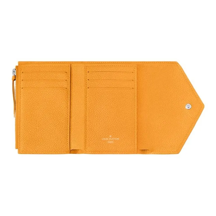 LOUIS VUITTON Victorine Coated Canvas Victoria Wallet Men's Yellow & Brown-4