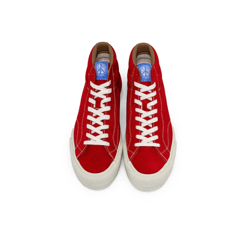 TC Tcmade 022 Wear-Resistant Mid-Top Canvas Shoes Unisex Red-3