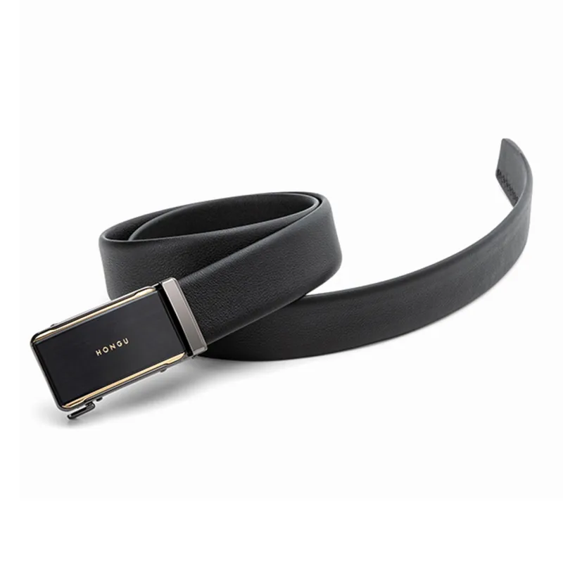 HONGU Cow Leather Belts Men's Width 3.5cm-3