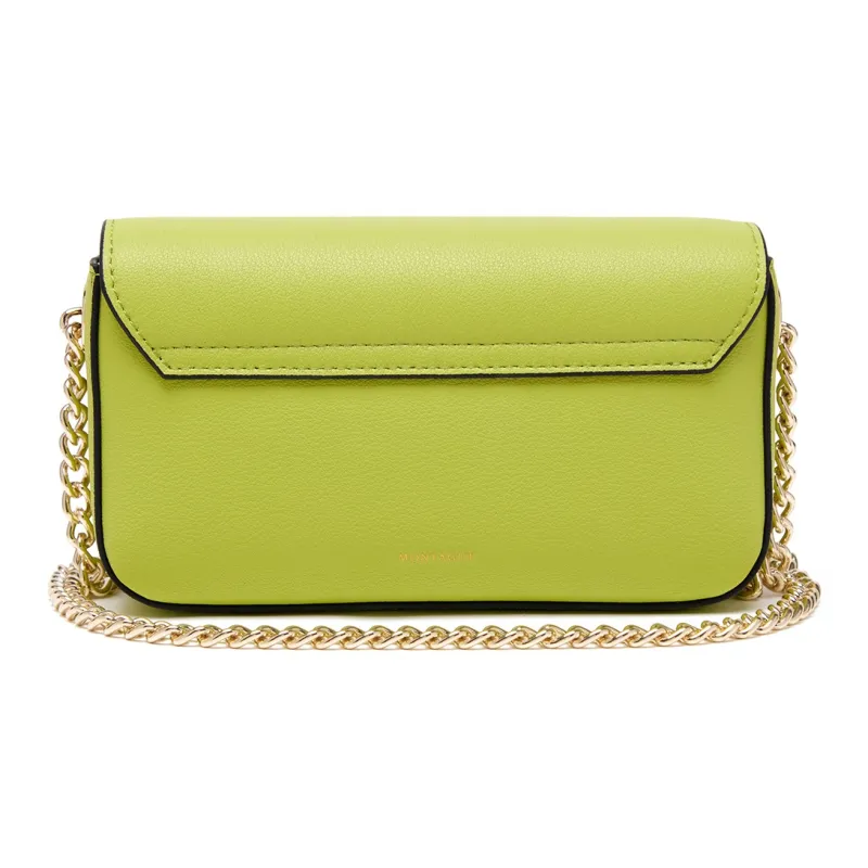 Montagut Cow Leather Small Square Bag Shoulder Bag, Crossbody Bag Regular Women's Black/White/Mustard Green-13