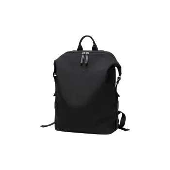 POLO Fabric Backpack Large Size Women's Black/White