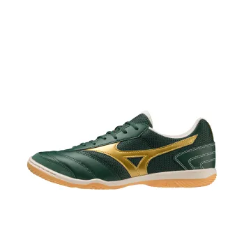 Mizuno IC/IN Anti-Slip Wear-Resistant Soccer Shoes Unisex Green Gold