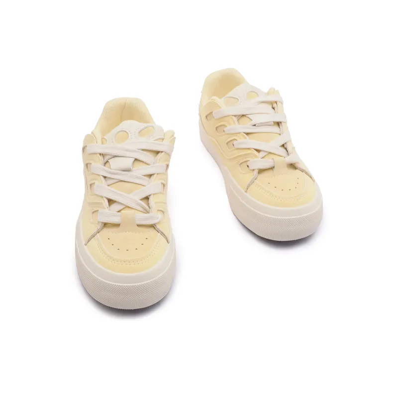 Mengsai Puffy Shoes Low-Top Skateboard Shoes Women's-4