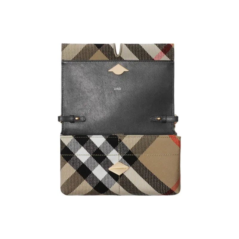 Burberry Snip Polyester Shoulder Bag, Crossbody Bag Mini Women's Sand-3