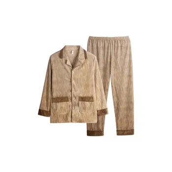 Xuan Liang Pajama Set Men's Light Coffee
