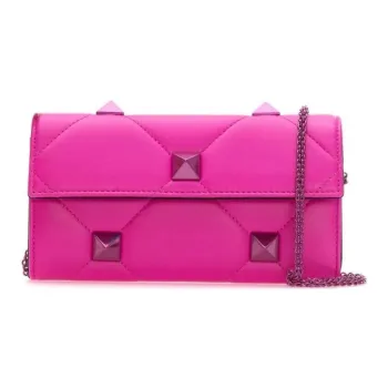 Valentino Roman Stud Leather Crossbody Bag Shoulder Bag Women's Pink
