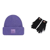 Purple Hat+Black Glove