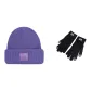 Purple Hat+Black Glove