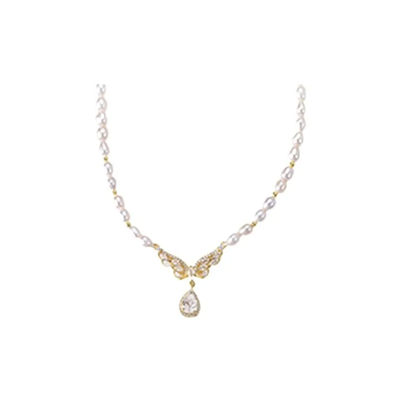 Andaozi Freshwater Pearl Necklaces Women's-0