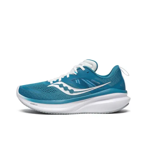 Saucony OMNI 22 Anti-Slip Wear-Resistant Low-Top Casual Running Shoes Women's Blue