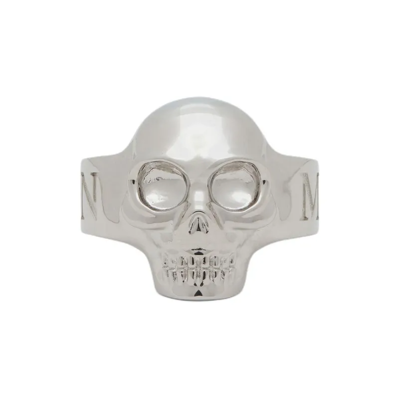 Alexander McQueen Skull Slip On Ring-0