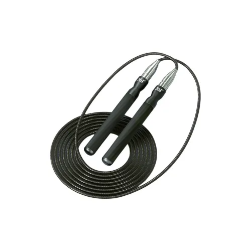 361° Jump Ropes Black PVC Steel Wire Aerobic Fat Reduction Unisex Weight Loss And Burden Reduction